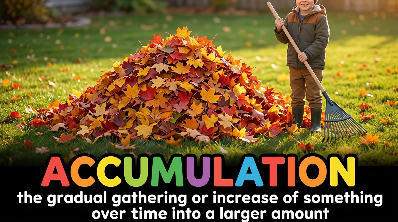 English Illustration for accumulation